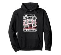 Tres Pedales O Nada Amante De Los Coches Entusiasta De Las Carreras De Pedal Sudadera con Capucha
