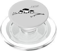 Tres pequeños pájaros Tapir en una Rama ¡Chirp! PopSockets PopGrip para MagSafe