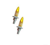 Tres ranuras de cabeza hexagonal M6 sujetadores de placa de aleación de aluminio para uso en coches, motocicletas, bicicletas y equipos (dorado)