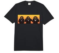 Tres sabios Monos Hipster oyen, Hablan y no Ven el Mal Comfort Colors Adult Heavyweight T-Shirt