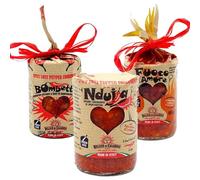 Tres Salsas Picantes Delizie di Calabria: Fuoco d'Amore, Bombetta y 'Nduja 90 gr x 3