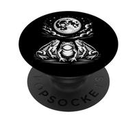 Tres sapos Aullando a la Luna Llena PopSockets PopGrip Adhesivo