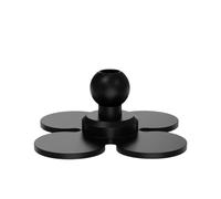 Tres Tarjetas de Cabeza de Bola de centrado Soporte Vertical Raqueta Soporte Adhesivo Ajustable Universal Cuatro Hojas Fuertes ventosas Adhesivas
