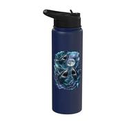 Tres Tiburones Luna - Shark Lover Ocean Marine Biology Stainless Steel Insulated Water Bottle