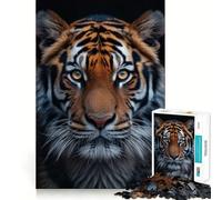 Tres Tigres, Rompecabezas de 1000 Piezas para Adultos, Regalos para Fortalecer la Memoria, Tiempo Sereno, Calidad, Borde, Deseo de Papá Noel 38x52cm