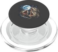 Tres Zarigüeya Luna Meme Divertido Retro Mordaza Maldito PopSockets PopGrip para MagSafe