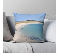 Tresco Isles Of Scilly - Funda de almohada cuadrada de poliéster y lino y terciopelo, con cremallera, para decoración de sofá