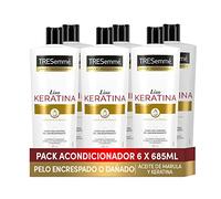 TRESemmé Acondicionador Liso Keratina 685 ml - Pack de 6