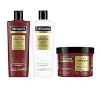 TRESemmé Keratin Smooth Set con Champú, Acondicionador y Mascarilla, Cabello Liso, Pelo Brillante, Suave y Desenredado, Acción Anti Frizz Hasta 72H, 400 ml +400 ml + 440 ml