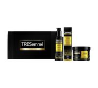 TRESemmé Lamellar Shine Cofre Regalo, Con Mascarilla, Crema-Sérum Sin Aclarado y Aceite Nutritivo, Para Todo Tipo de Cabello, Cabello Sedoso y Brillante, Con Tecnología Lamellar, 440ml + 200ml + 75ml