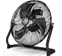 TRESKO AERSON Ventilador de suelo, 40 cm, con 3 niveles de potencia 75 W, alto flujo de aire, construcción de metal resistente, ángulo de inclinación de aproximadamente 110°