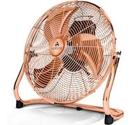 TRESKO AERSON - Ventilador de suelo de 40 cm, con 3 niveles de potencia de 75 W, ventilador de pie, alto caudal de aire, diseño de metal robusto, ángulo de inclinación de 110 grados aprox