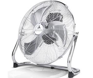 TRESKO AERSON Ventilador Industrial de Suelo 40 cm | 75W | De Estilo y Alta Velocidad | Ángulo de Inclinación Ajustable