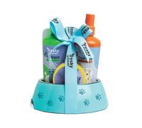 Tresky & Friends Set Food & Wellness para perros | Cuidado completo con cuenco de acero, champú, fragancia, bálsamo patas y cepillo | Bienestar e higiene para tu amigo de cuatro patas