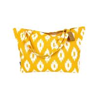 TRESMESTRES Bolsa Playa Grande XXL Familiar - Estilo Mediterráneo - Bolso Mujer para Verano y Piscina - Mostaza,65x40cm