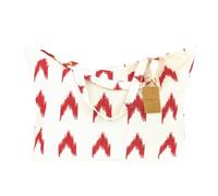 TRESMESTRES Bolsa Playa Grande XXL Familiar - Estilo Mediterráneo - Bolso Mujer para Verano y Piscina - Rojo,65x40cm