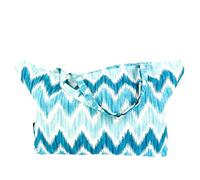 TRESMESTRES Bolsa Playa Grande XXL Familiar - Estilo Mediterráneo - Bolso Mujer para Verano y Piscina - Turquesa,65x40cm