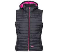 Trespass Aretha - Chaqueta Acolchada con Capucha Desmontable para Mujer, Mujer, Color Negro, tamaño Large