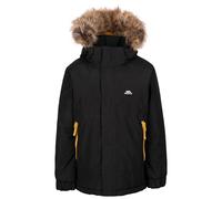 Trespass Chaqueta acolchada impermeable con capucha extraíble Wyald para niños, Negro -, 11-12 años