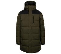Trespass Chaqueta acolchada para hombre, informal, con capucha y bolsillos con cremallera, Enredadera oscura, XXS