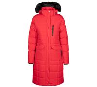 Trespass Chaqueta acolchada para mujer de longitud larga con Ripstop y 2 bolsillos con cremallera Sasha, Rojo, XL