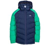 Trespass Chaqueta Boys Sidespin Impermeable, Windproof Insulated Warm, Verde, 5-6 años