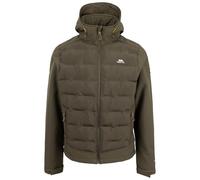 Trespass Chaqueta Softshell para hombre con capucha con cremallera y bolsillos con cremallera Alwero, Enredadera oscura, S