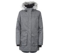Trespass Chubasquero Mujer Thundery - Chaqueta Mujer Tp75 Negro/Gris Plata L