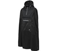 Trespass - Chubasquero/Poncho Impermeable con Capucha transportable Modelo Qikpac Packaway Unisex Hombre Mujer (Pequeña (S)) (Negro)