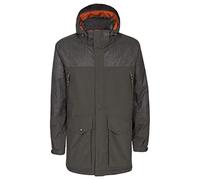 Trespass DLX - Chaqueta impermeable para hombre con capucha y costuras selladas