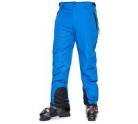 Trespass DLX Coffman, Azul, XXL, Pantalones de esquí Impermeables con Cremallera en el Tobillo, Polainas de Tobillo y ventilación Lateral para Hombre, XXL/2XL/2XL, Azul