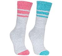 Trespass Hadley - Calcetines para Mujer, Mujer, Color Bleu Marine Chiné/Framboise Chiné, tamaño Medium