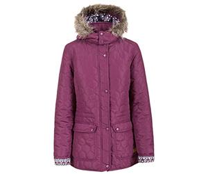 TRESPASS Jenna, Blackberry, XS, cálida e Impermeable para Invierno, con Capucha extraíble, para Mujer, Talla XS, Color Morado