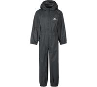 Trespass Juego de lluvia para niños Button - Childs Unisex Rain Suit Dark Grey 98/104 - ca. 3-4 Jahre