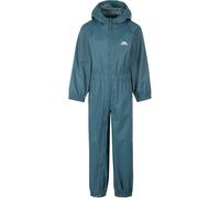 Trespass Juego de lluvia para niños Button - Childs Unisex Rain Suit Teal 98/104 - ca. 3-4 Jahre