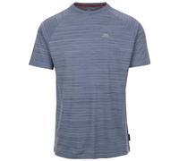 Trespass Leecana - Camiseta deportiva de manga corta para hombre, secado rápido, absorbe la humedad, Denim Blue Marl, L