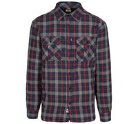 Trespass Manga Larga de Colza Camisa, Hombre, Azul Marino a Cuadros, 3XL