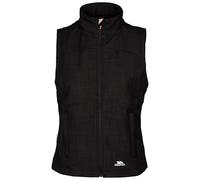 Trespass Mereb - Chaleco ligero para mujer, chaleco sin mangas con cremallera completa y bolsillos, resistente al viento, casual, para actividades deportivas, Negro Marl, 42