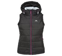 Trespass Mujer Redvale - Chaleco Acolchado, Mujer, Color Negro, tamaño 2X-Small