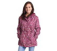 Trespass pasatiempo Resistente al Agua Chaqueta Impermeable de la Mujer, Mujer, Color Grape Wine Print, tamaño XXS