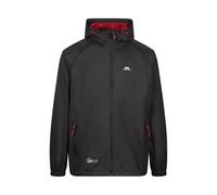 Trespass Qikpac Waterproof Jacket Medium Black/Red Medium Black/Red