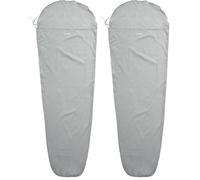 Trespass - Sábana para Saco de Dormir, Color Gris (Paquete de 2)