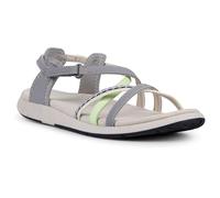 Trespass Sandalias con múltiples correas para mujer, sandalias casuales con tiras para mujer, sandalias de playa de verano con plantilla acolchada y moldeada, sandalias decorativas con correa para