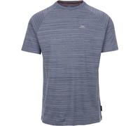 Trespass Leecana - Camiseta deportiva de manga corta para hombre, secado rápido, absorbe la humedad, Denim Blue Marl, XL