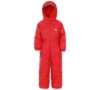 Trespass - Traje de lluvia / Mono impermeable acolchado Modelo Dripdrop Unisex Niños Niñas - Invierno (7/8 Años/Rojo Señal)