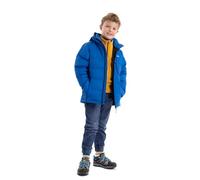 Trespass Tuff Chaqueta impermeable con capucha extraíble para niños, 7-8 años, color azul