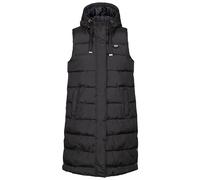 Trespass WoMens Leona - Chaleco acolchado largo con capucha, Negro, L
