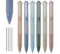 Tressify 12 bolígrafos retráctiles multicolor 4 en 1, bolígrafos de gel de tono tierra con punta fina de 0,5 mm, tinta de secado rápido para escritura suave, toma de notas, diario, escuela