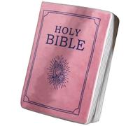 Tressify Almohada de felpa de la Santa Biblia, cojín de espuma viscoelástica rosa oscuro, regalo devocional abrazable, recuerdo de fe sagrada para creyentes