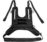 Tressify Base de montaje para bolsa de depósito de motocicleta, universal, impermeable, estilo chaleco de equitación, correas ajustables, hebilla de liberación rápida, arnés de depósito de combustible